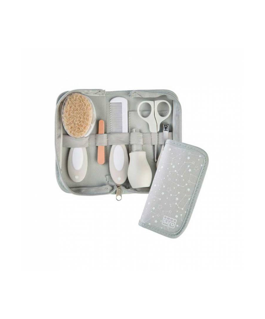Saro Neceser de Aseo Para Bebe – Azul, Rosa, Mostaza, Verde, Gris - Imagen 6