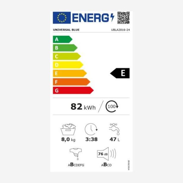 Universalblue Lavadora UBLA2816-2 8 Kg Carga Frontal Blanca - Imagen 5