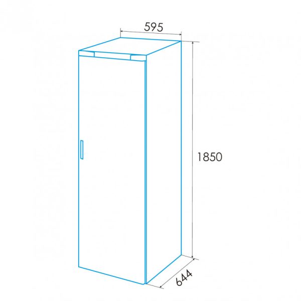 Edesa Frigorífico Efs-1823 No Frost Wh 1 Puerta 185x59.5x61.8cm Clase E - Imagen 3