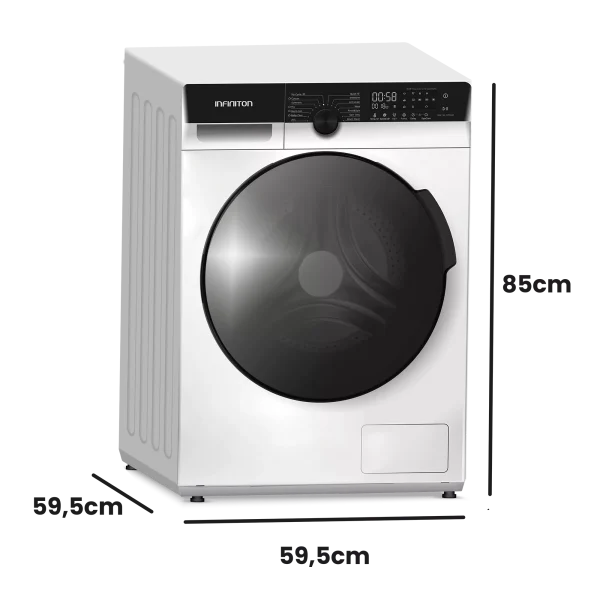 Lavadora Infiniton WM-G124AWL 12kg 1400rpm A vapor care 14 programas - Imagen 2