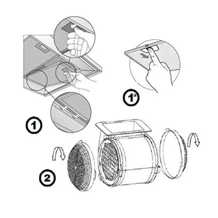 Cata Filtro Carbón Ref. 02859394 -Pack 2 - Imagen 2
