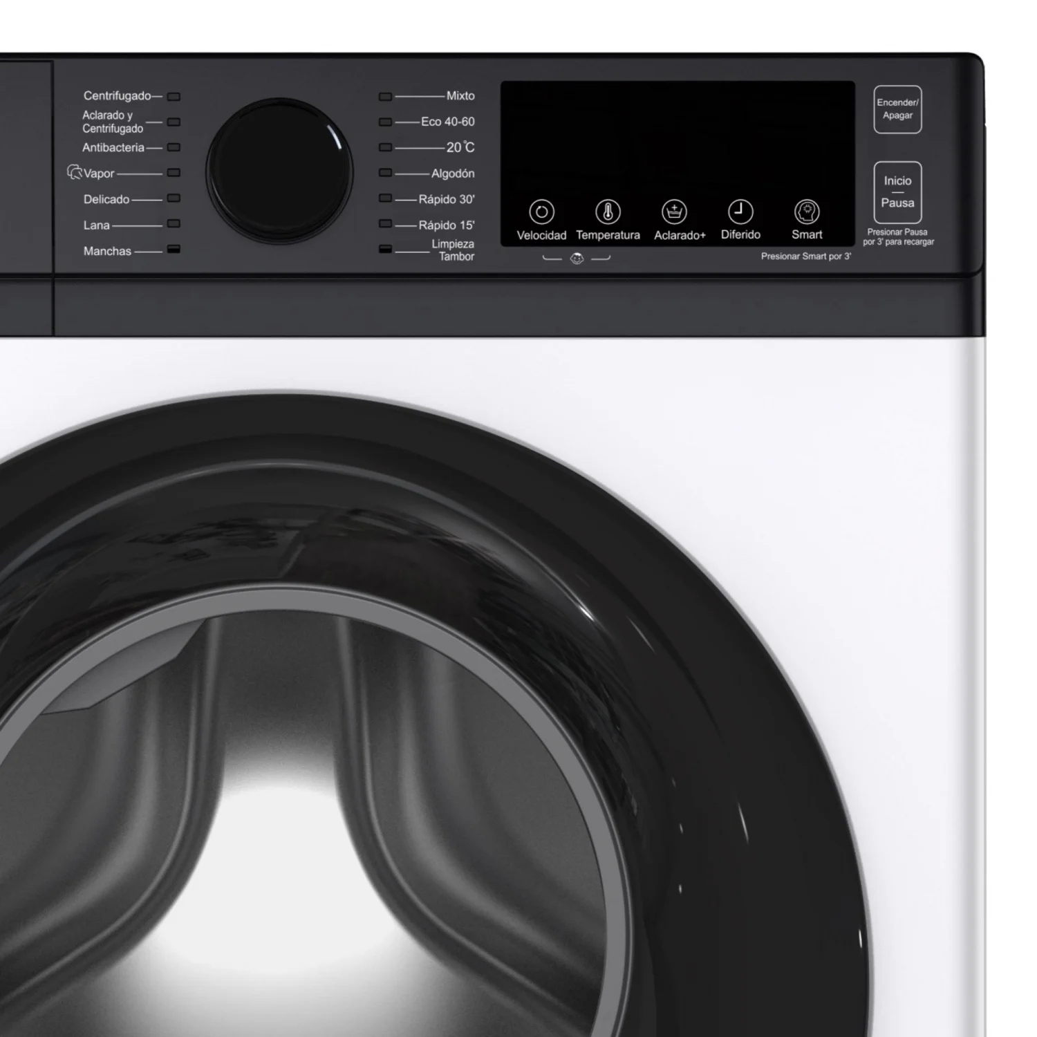 Lavadora Aspes AL8202AIDV, 8 kg, Carga Frontal, 1200 rpm, Eficiencia A - Blanco - Imagen 4