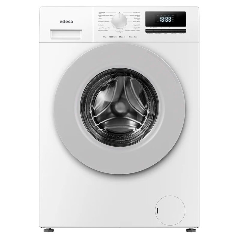 Lavadora 7Kg Edesa EWF-7202 WH, 1.200 rpm