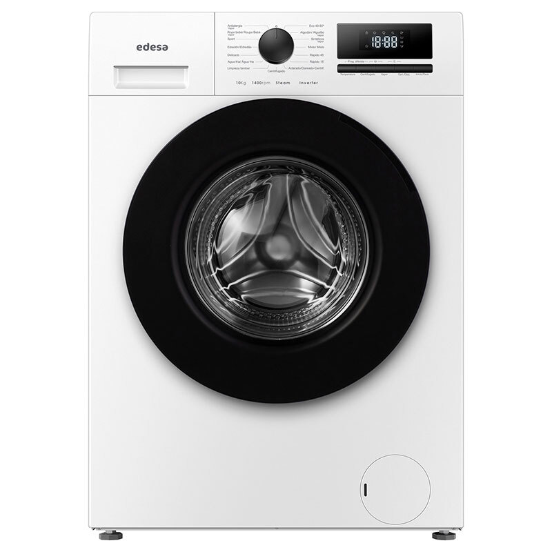 Lavadora Edesa EWF10401WH - 10kg, 1400rpm