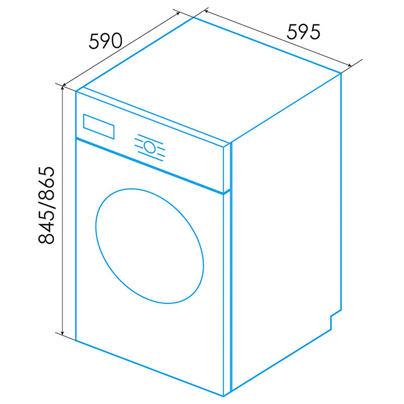 Lavadora Edesa EWF10401WH - 10kg, 1400rpm - Imagen 2
