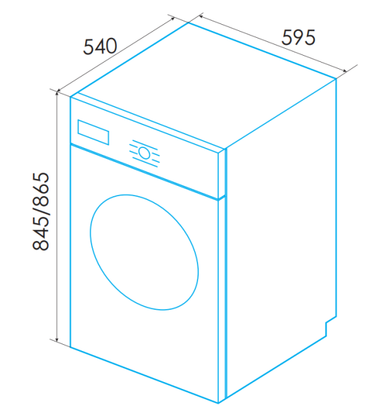 Lavadora de Carga Frontal Edesa EWF-8404 WH - 8 kg 1400 rpm Clase A Blanca - Imagen 2