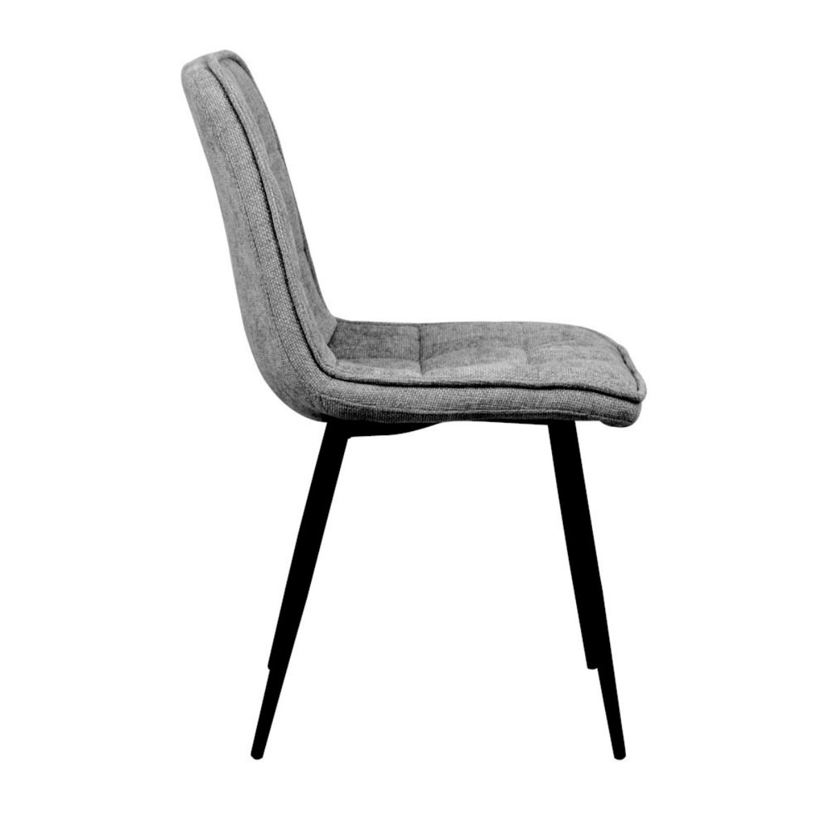 SILLA NAKURA MOD. ASLAN - GRIS OSCURO, PATAS METÁLICAS - Imagen 3