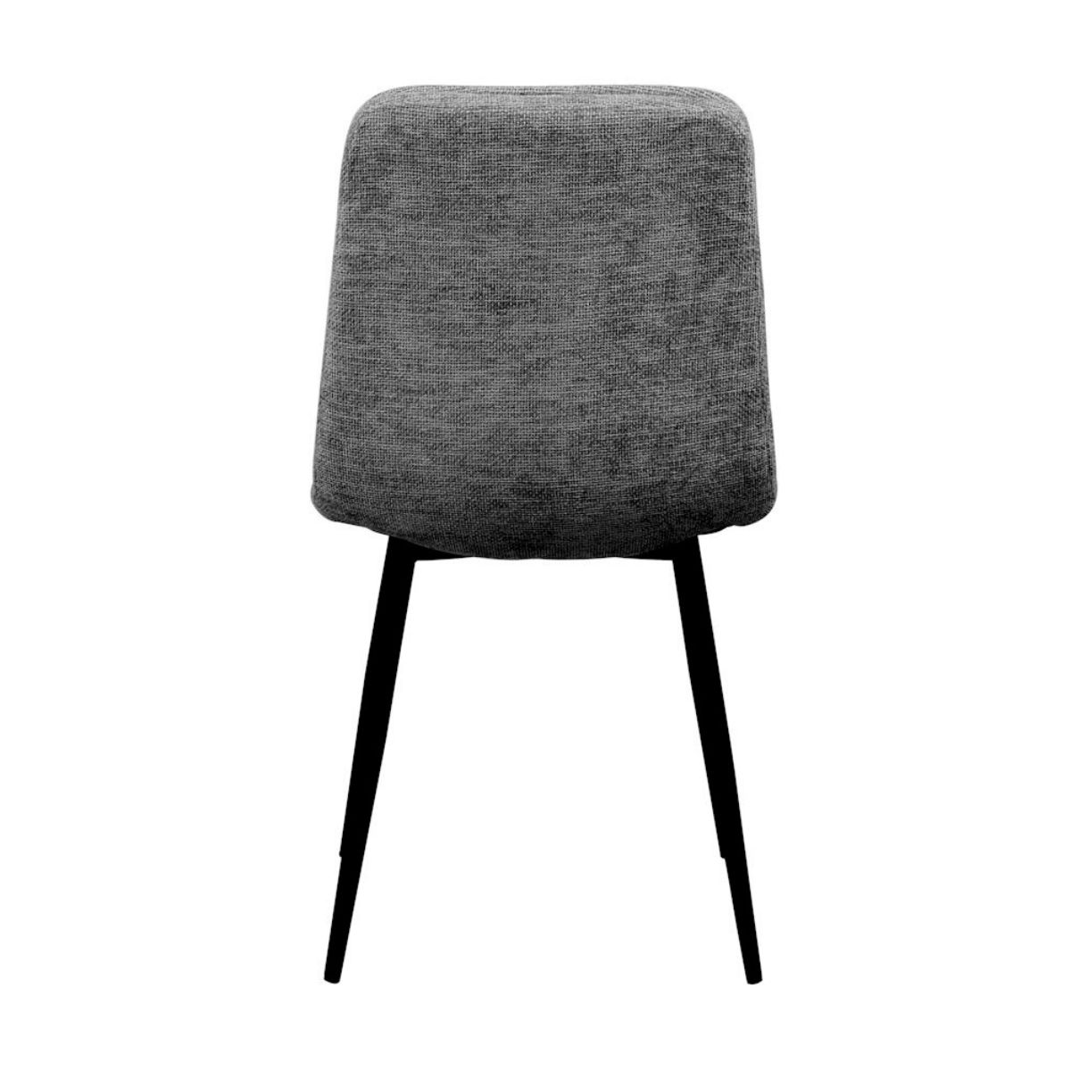 SILLA NAKURA MOD. ASLAN - GRIS OSCURO, PATAS METÁLICAS - Imagen 4