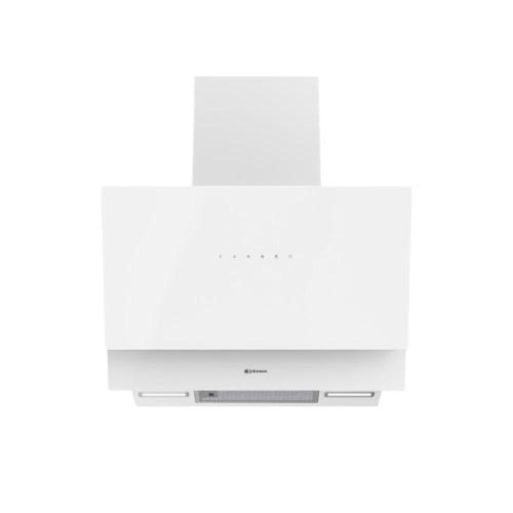 Campana Decorativa de Pared Inclinada 70 cm Cristal Blanco A 801,8 m³/h JOHNSON HAIZEA70W