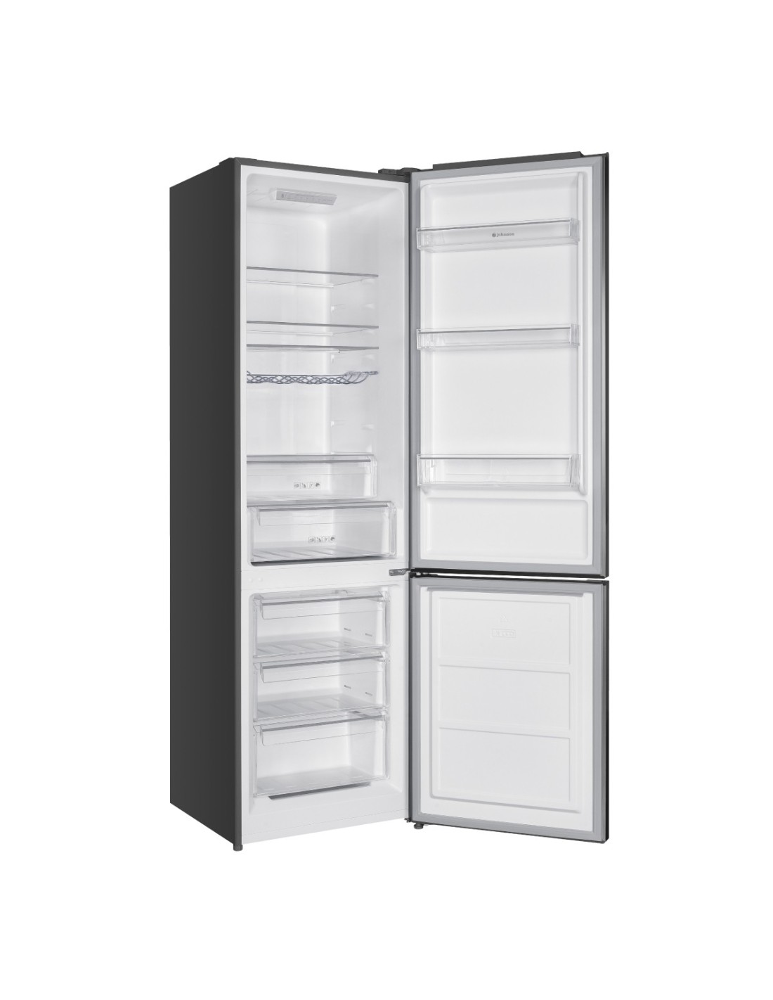Frigorífico Combi JOHNSON JRC200ENX2 201x60 cm No Frost Inox Clase E - Imagen 2