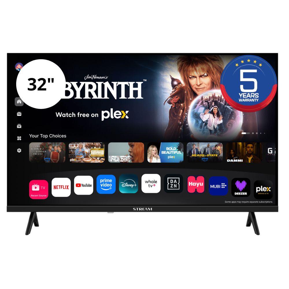 TV Smart 32” EASY WHALE S32HWKA1 HD Ready, Android 13, Google TV, WiFi y Bluetooth